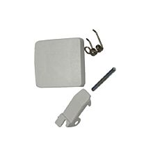 Türgriff Weiß-schwarz Set. Breite 49 Mm, Höhe 53 Mm Waschmaschine 055835