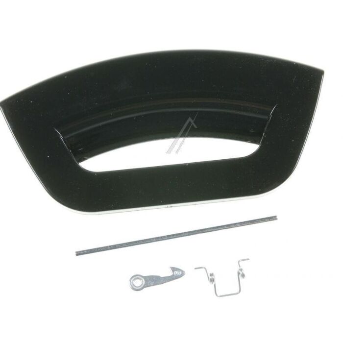 Whirlpool Indesit Gehäuseteile - C00291848 Türgriff Komplett Schwarz Futura Waschmaschine 488000291848 main product photo