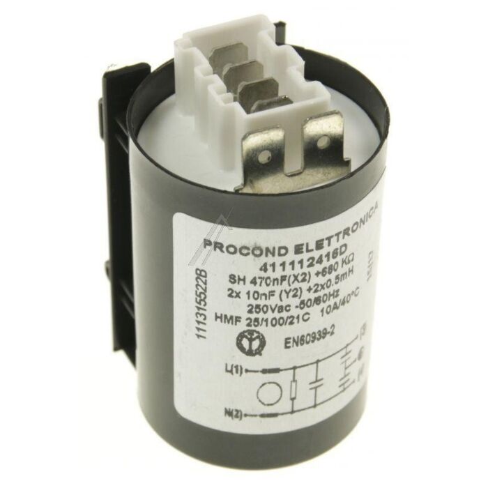 Electrolux Aeg Entstörfilter - Entstörkondensator,0.47µf Geschirrspüler 140009467014 main product photo