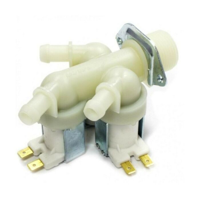 Einlaufelektroventil 3-fach 180° 12mm Auslauf Waschmaschine 62AB020 main product photo