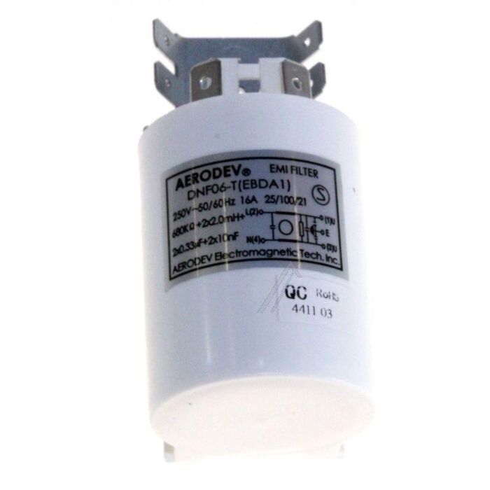 Dnf06-t (ebda1) Entstoerfilter Aerodev 2x2mh Geschirrspüler Bosch BekoDUN6634FX main product photo
