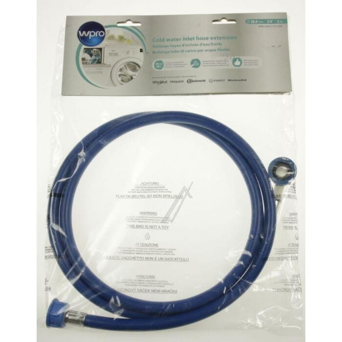 Taf208, Zulaufschlauch Kalt 60bar 25grad 2,0m Waschmaschine C00312104 main product photo