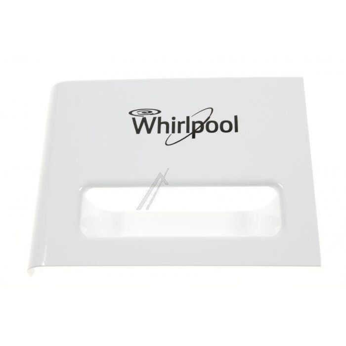 Whirlpool Indesit Blenden Fürwaschmittelkasten - C00447083 Griff Wh Logo Chrom Ed Gold Ring Waschmaschine 481010778836 main product photo