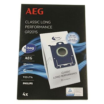 Electrolux Aeg Filter Mechanisch - Gr201s Staubbeutel Aeg Classic Long Performance 4 Stück Waschmaschine AEG EWF12070W