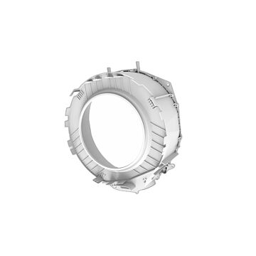 Bosch Siemens Bottichoberteile - Laugenbehälter 600-1000upm,tv,mitdichtung+schrauben Waschmaschine 241627