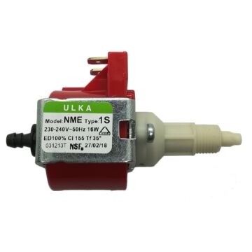 Mikropumpe Ulka Modell Nme1s, 230/240v, 16w, 3,5 Bar, 100% Ein-aus-zyklus, Durchfluss 200 Cc/min. Eingang Dia. 5mm, Ausgang Gewinde M10. Mikrowelle 15201020