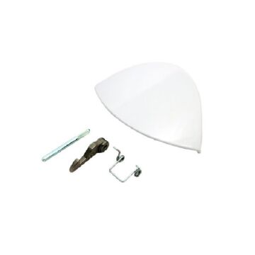 Whirlpool Indesit Waschmaschinentürgriffe - C00075323 Sichtfenstergriff Kit Weiss Mit Haken Waschmaschine C00075323