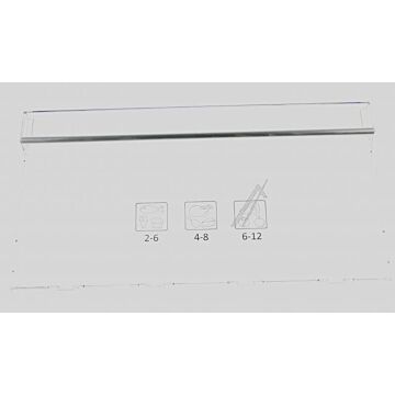 Beko Grundig Arcelik Schubladenblenden - Fz Drawer Cover 235mm Profil Hotstamp Kühlschrank 4636510200