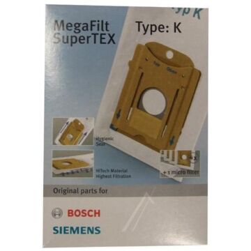 Bosch Siemens Filter Mechanisch - Bbz41fk Type K Staubbeutel, 4 Stück + 1 Micro-hygienefilter Geschirrspüler 468265