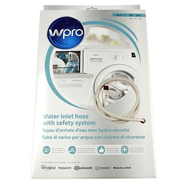 Sih250, Aquastopzulaufschlauch 3/4 , 2,5 M, 10 Bar, 90°c Waschmaschine C00385518