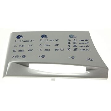 Whirlpool Indesit Blenden - C00487871 Griff, Schublade Waschmaschine 481249878457