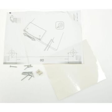 Whirlpool Indesit Befestigungsbleche - C00543155 Kit F. Installation 45/60cm Waschmaschine 488000543155