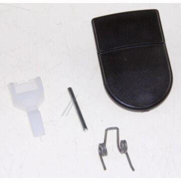 Türgriff Set, Schwarz Kunststoff Waschmaschine 786872