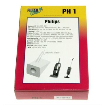 Ph1 Staubsaugerbeutel Inhalt: 10 +1 Waschmaschine 0024KA